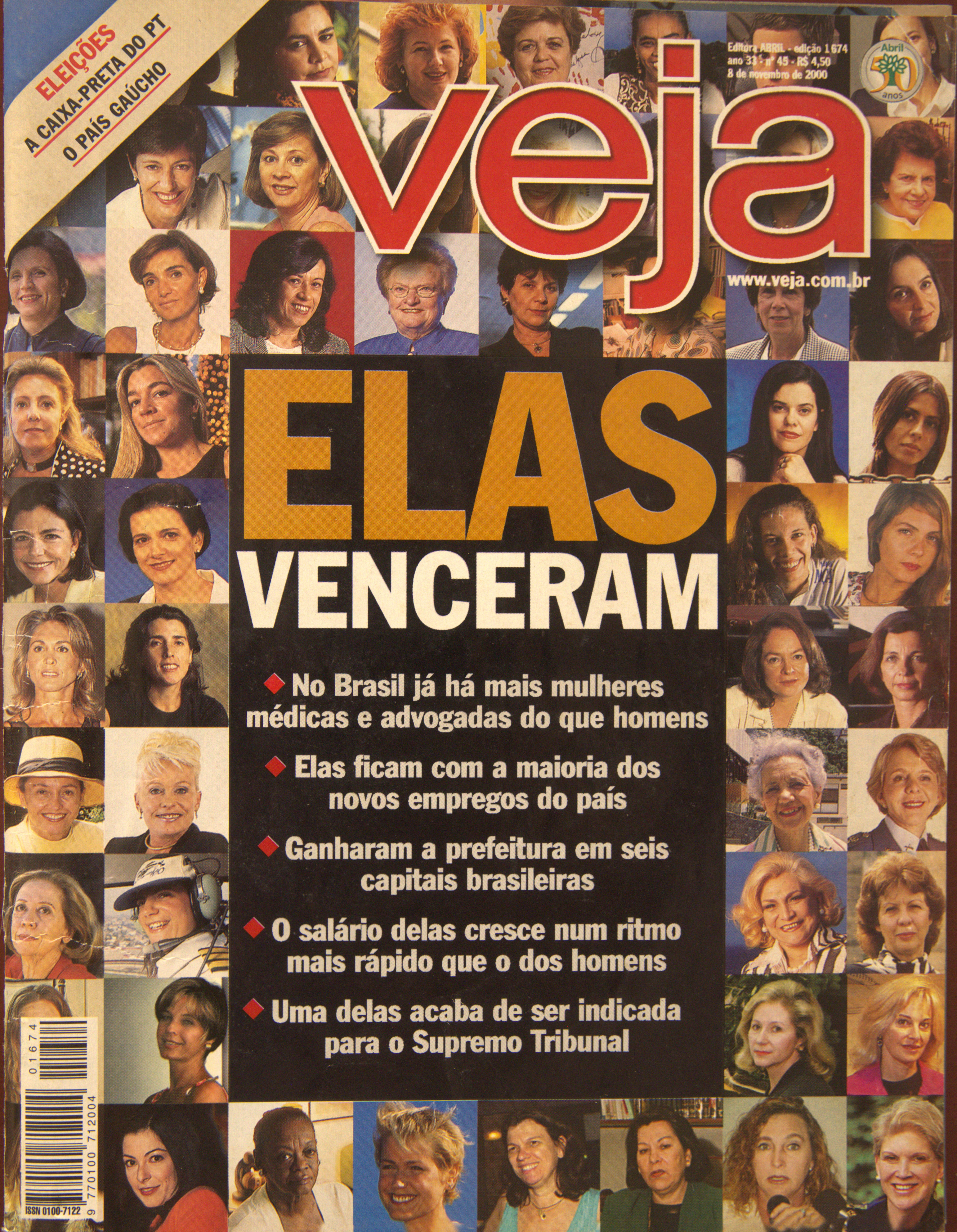 A embaixadora Thereza Maria Machado Quintella é uma das mulheres em destaque na capa da revista Veja, edição de 8 de novembro de 2000. Com o título 